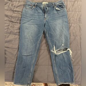 A+F curve love jeans dark wash